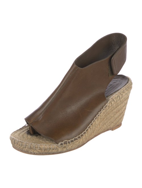 Celine Leather Braided Accents Espadrilles