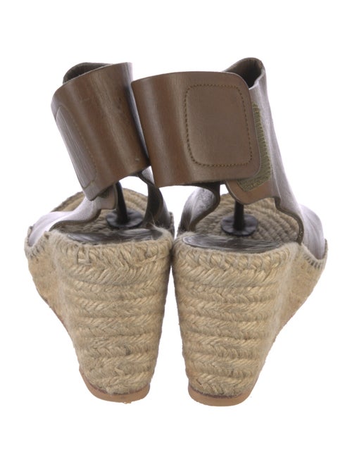 Celine Leather Braided Accents Espadrilles