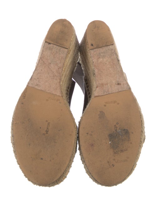 Celine Leather Braided Accents Espadrilles