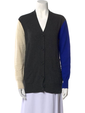 Celine Knitwear Wool Colorblock Pattern Sweater XS