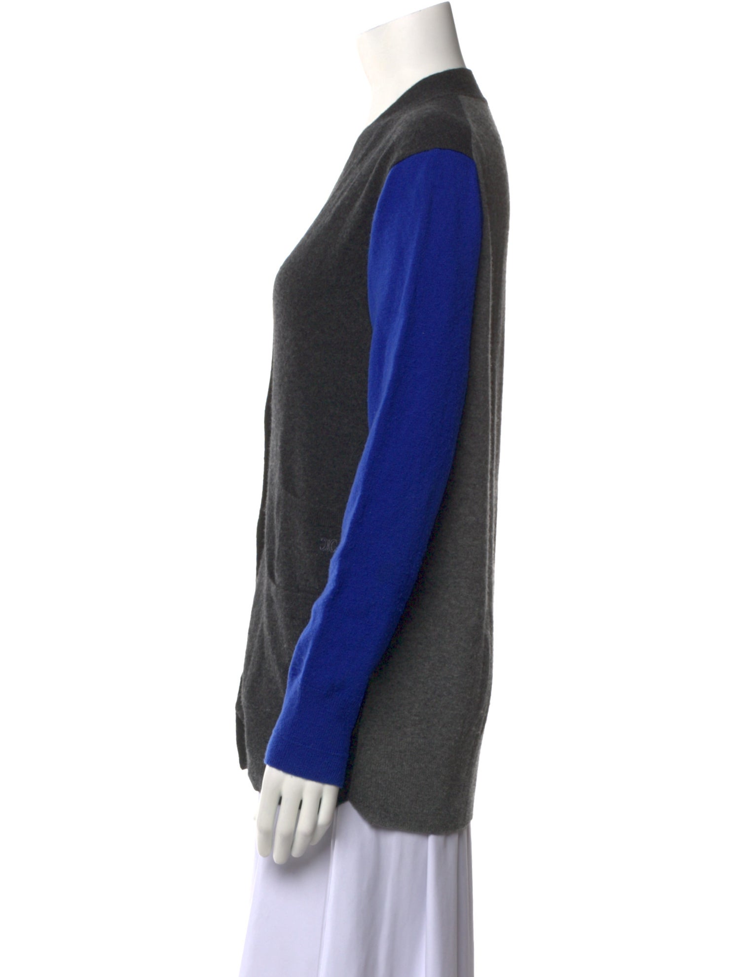 Celine Wool Colorblock Pattern Sweater