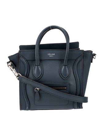 Celine Leather Luggage Nano