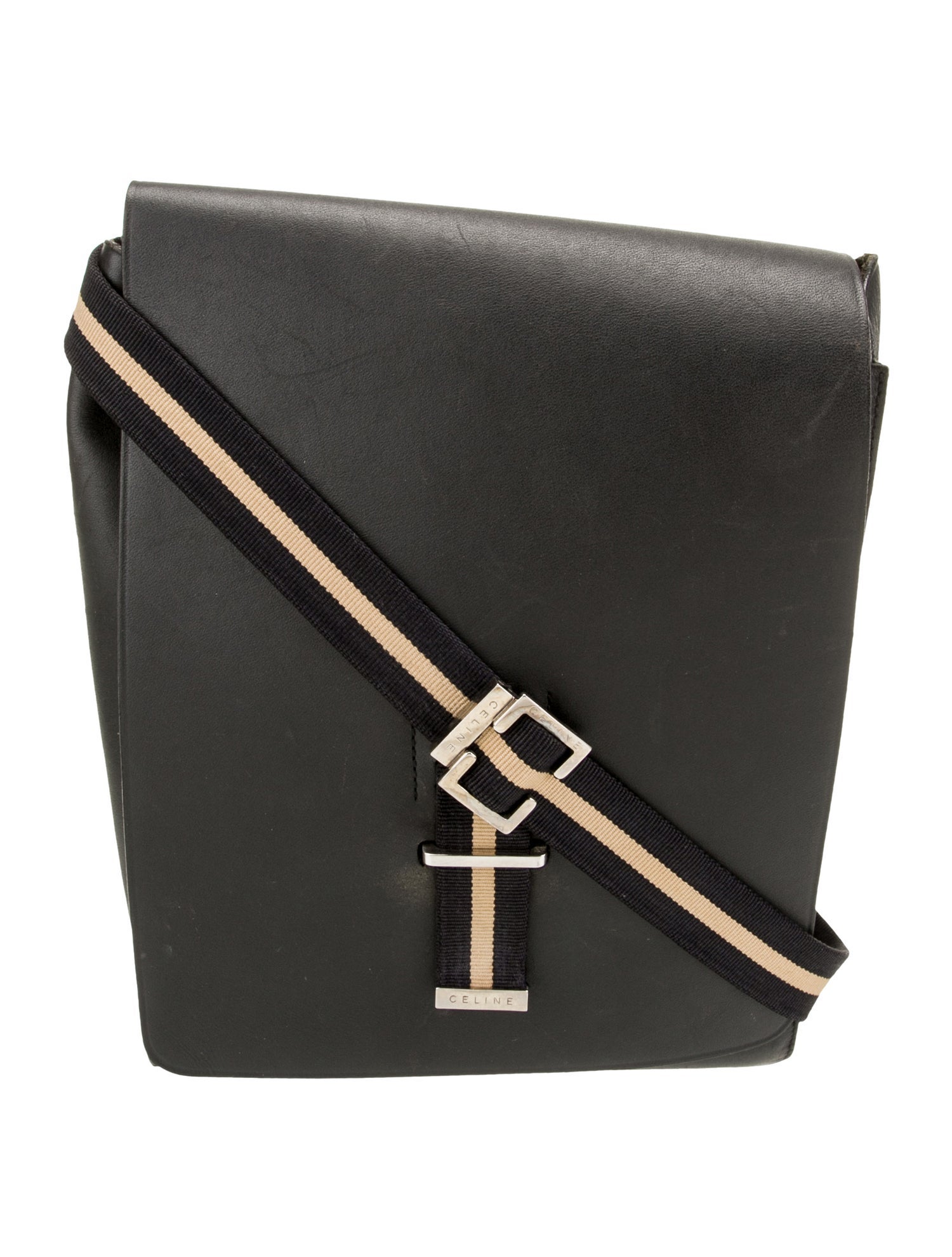 Celine Leather Messenger Bag Vintage