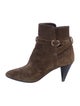Celine Suede Animal Print Boots