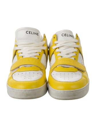 Celine Leather Printed Sneakers