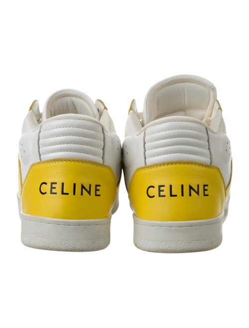 Celine Leather Printed Sneakers