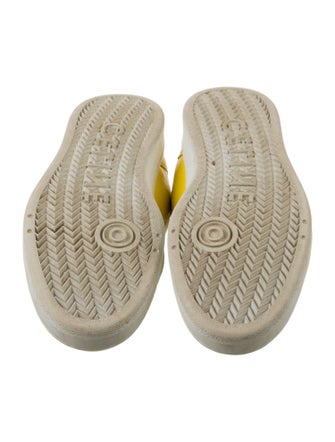 Celine Leather Printed Sneakers