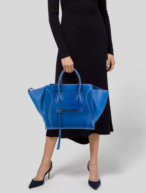 Celine Leather Luggage Phantom Medium