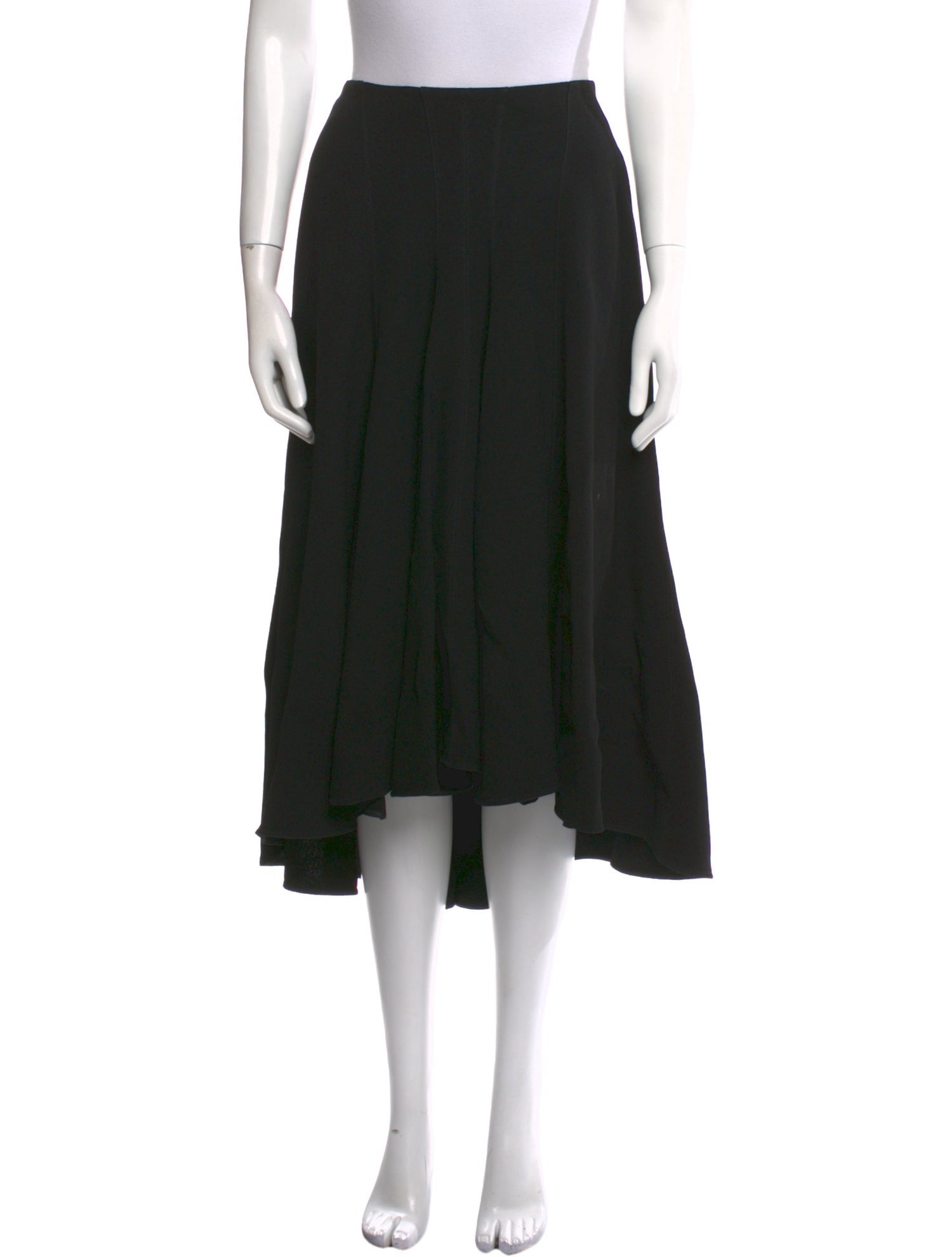 Celine Pleated Accents Midi Length Skirt