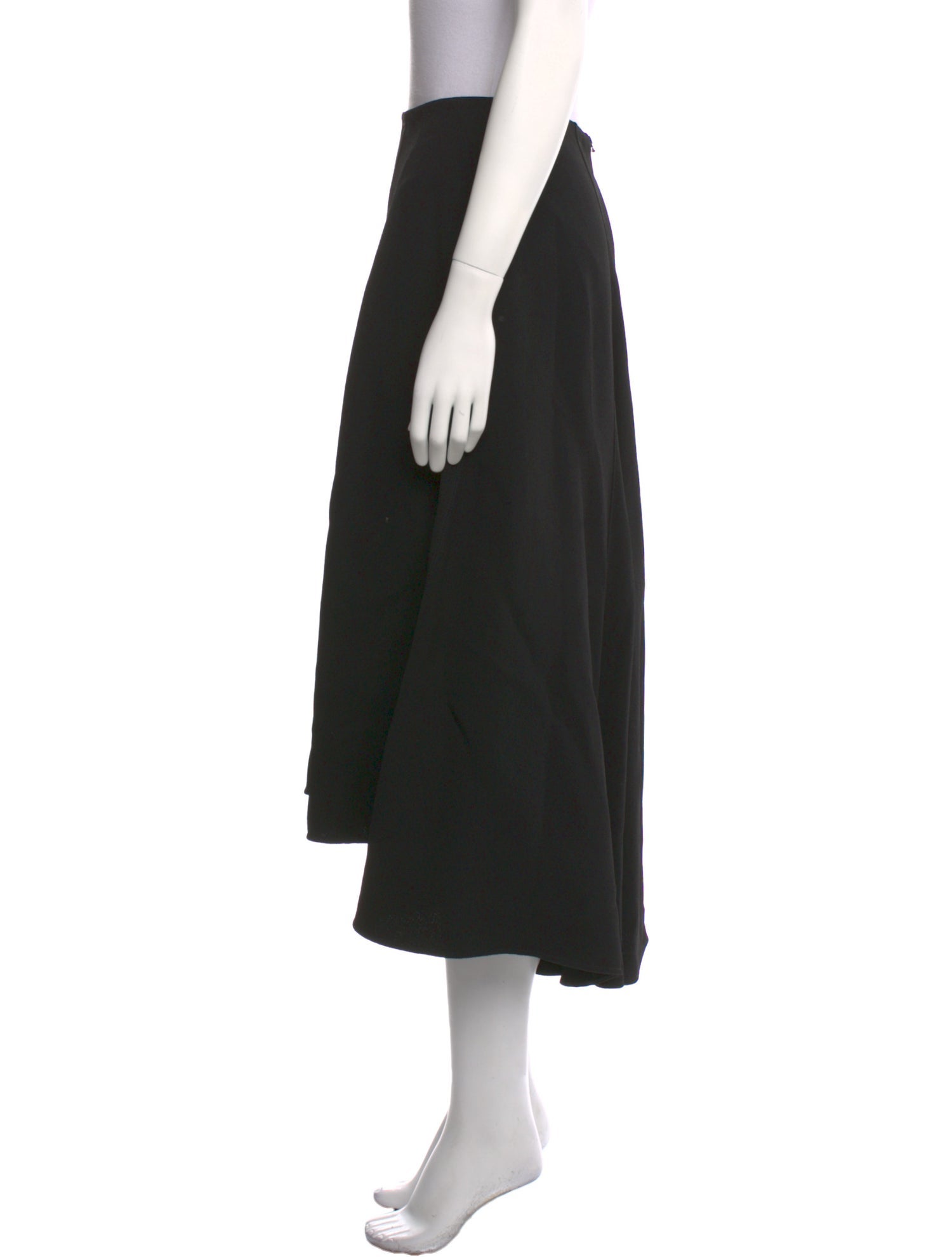 Celine Pleated Accents Midi Length Skirt