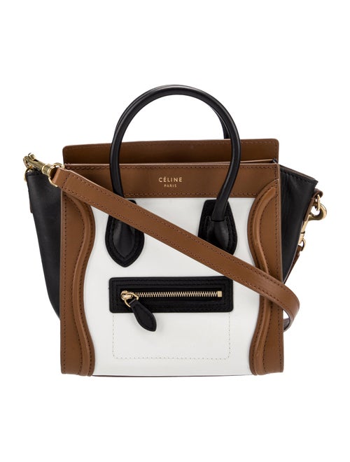 Celine Leather Luggage Nano