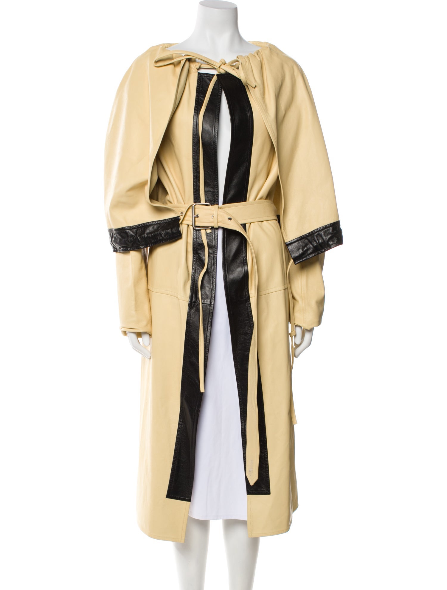 Celine Lambskin Colorblock Pattern Coat