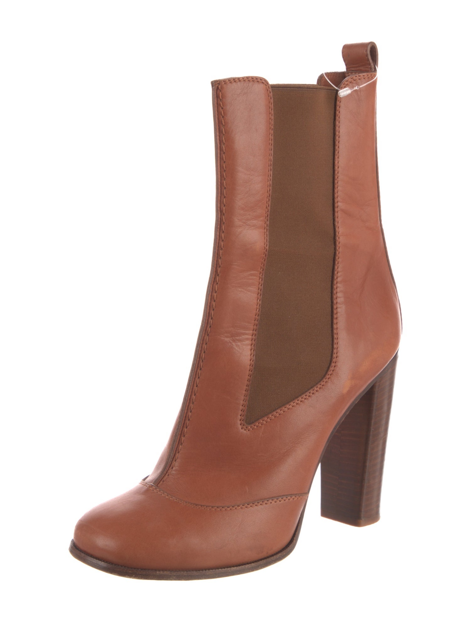 Celine Leather Printed Chelsea Boots