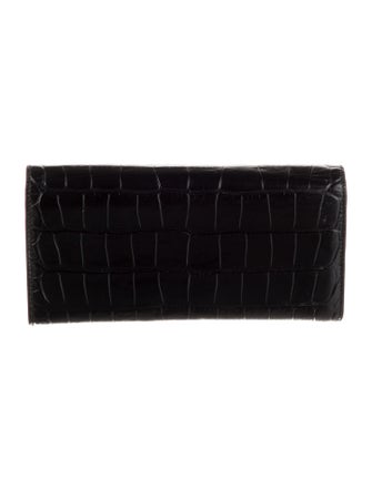 Celine 2019 Embossed Leather Continental Wallet