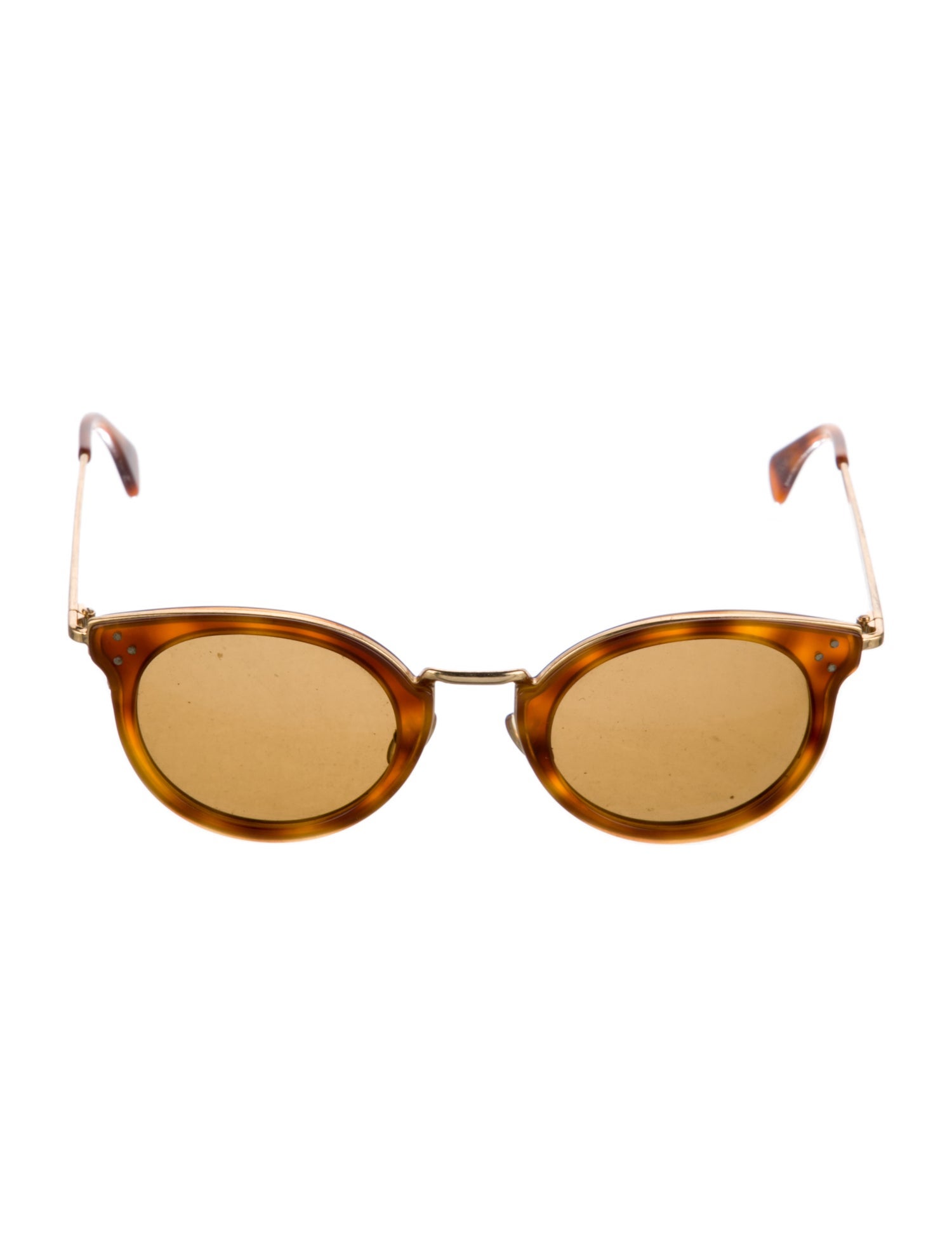 Celine Round Tinted Sunglasses