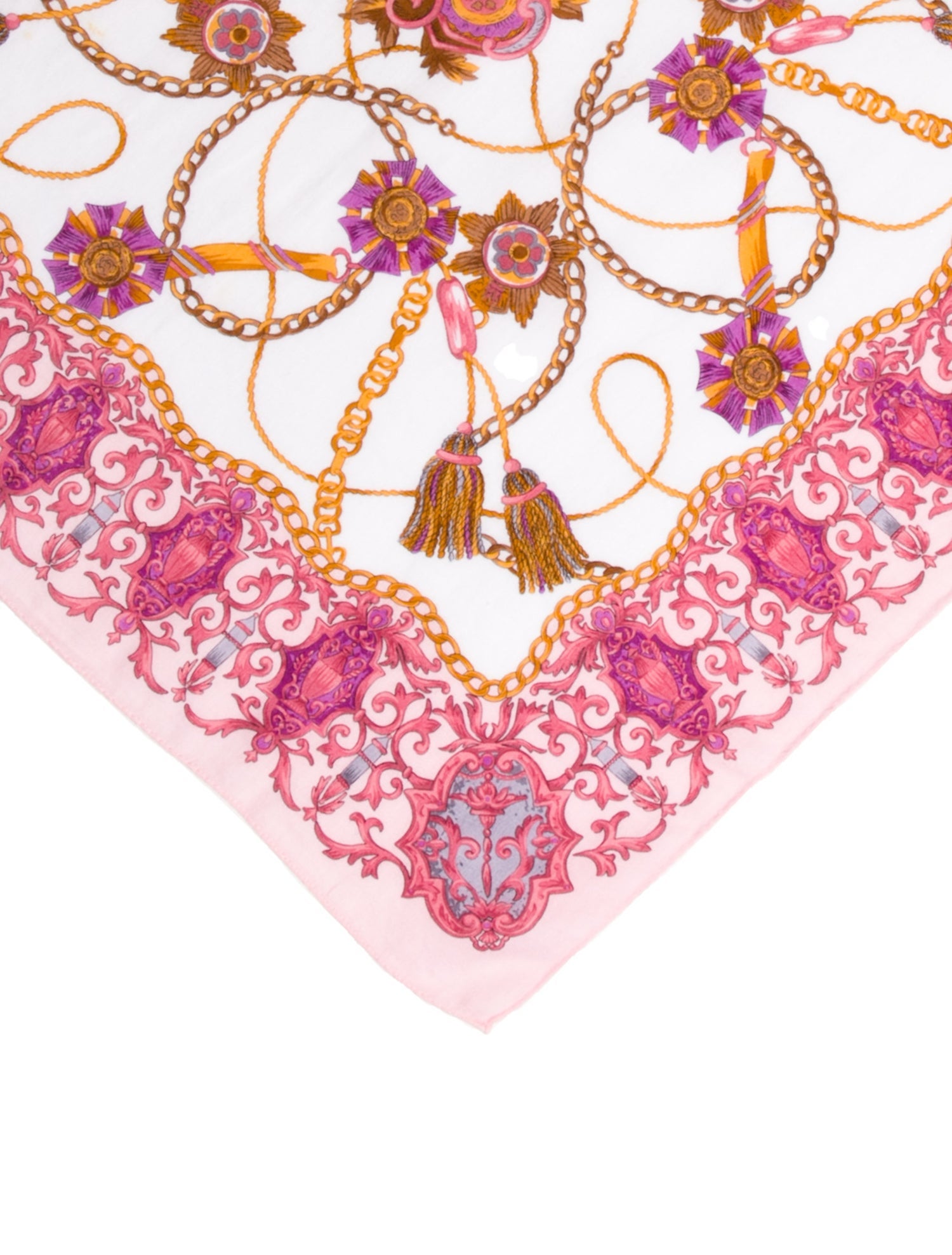 Celine Silk Floral Print Scarf