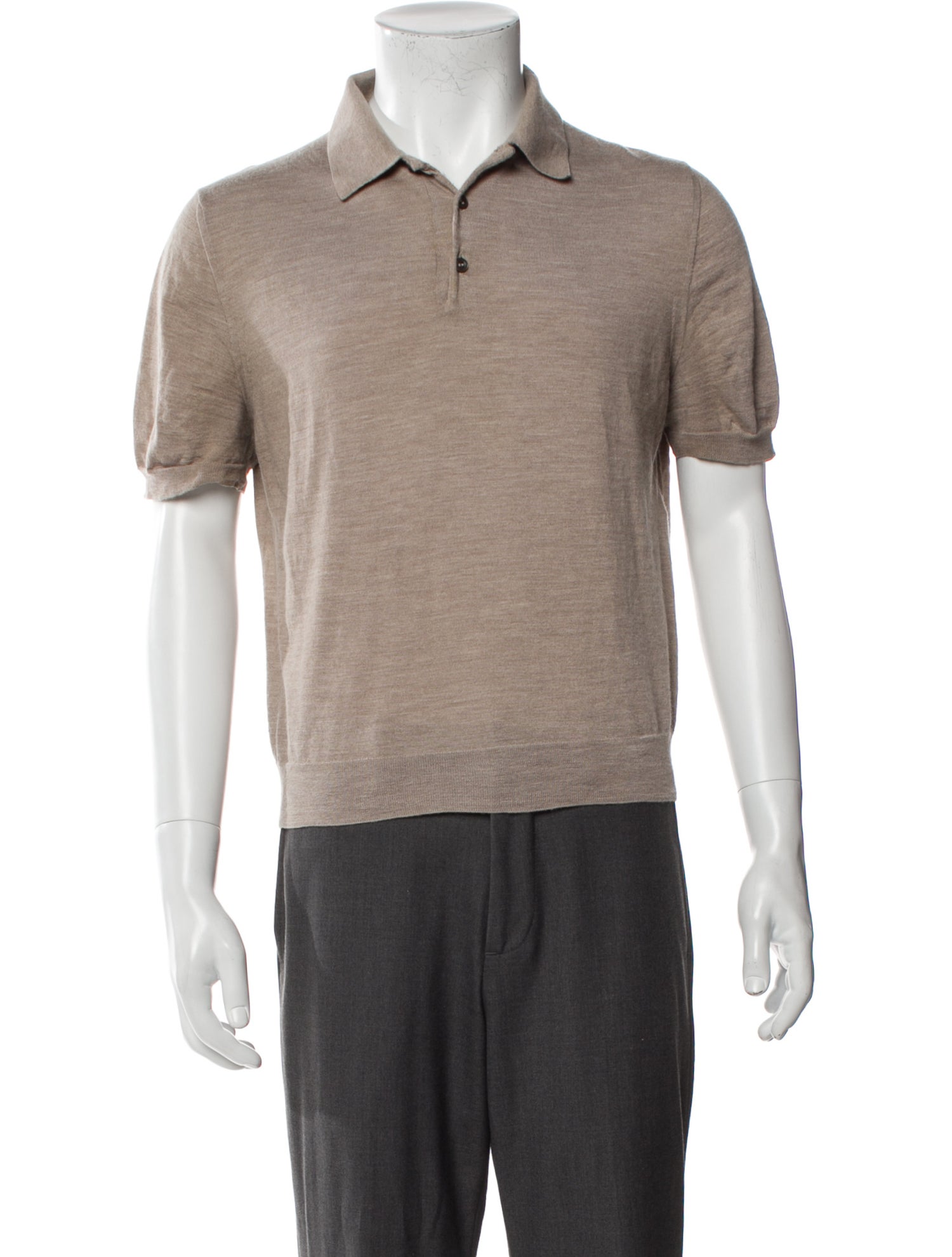 Celine Wool Crew Neck Polo Shirt