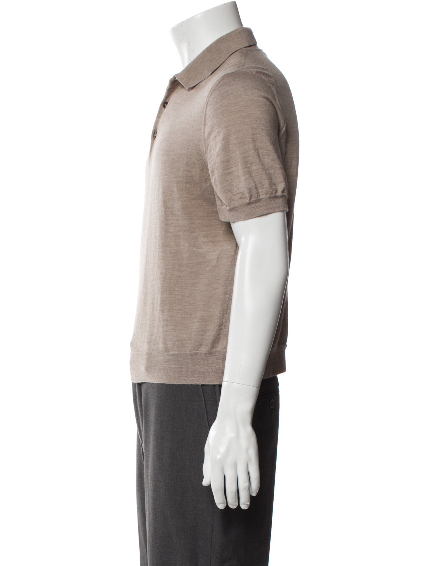 Celine Wool Crew Neck Polo Shirt