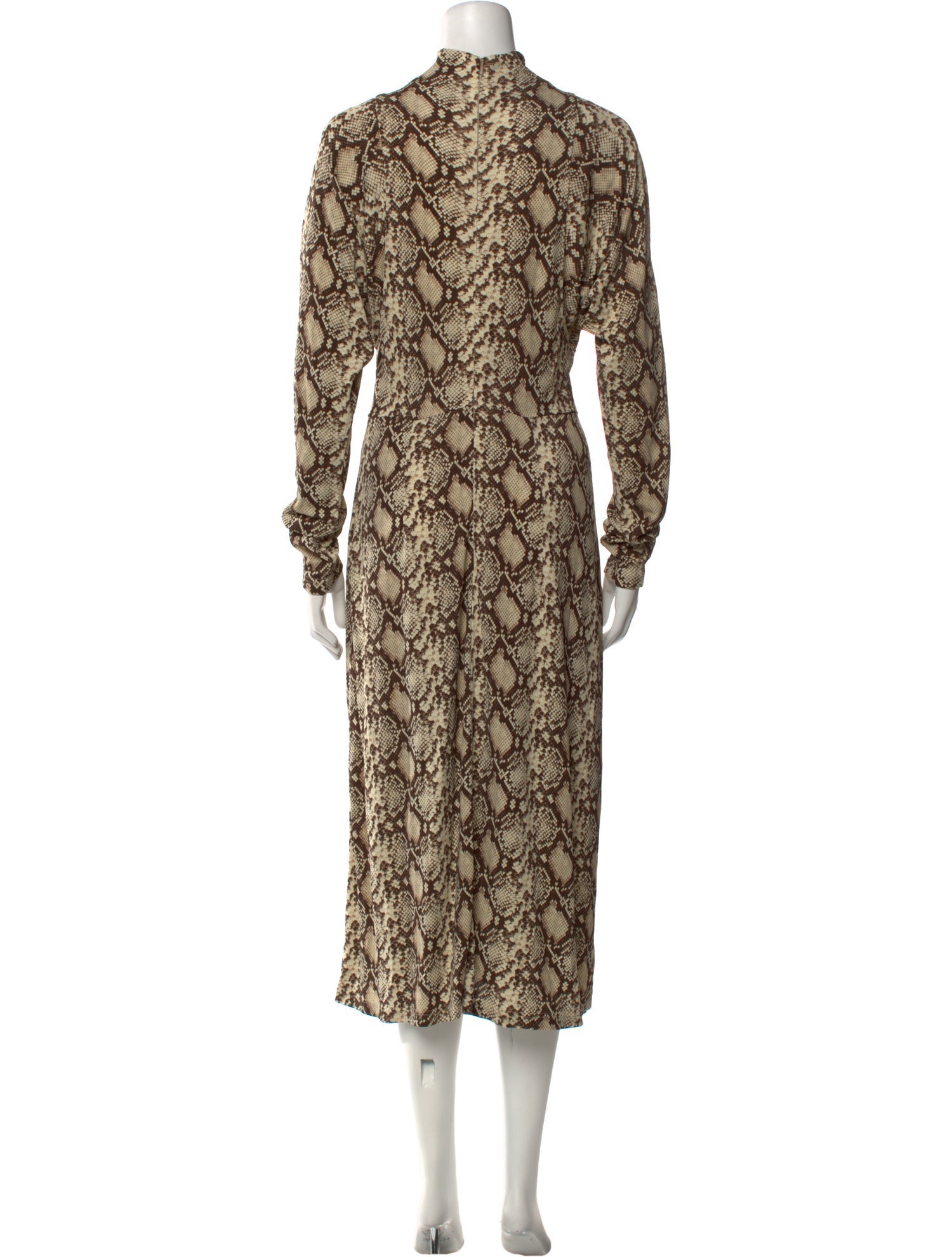 Celine Animal Print Long Dress