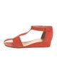 Celine Suede T-Strap Sandals