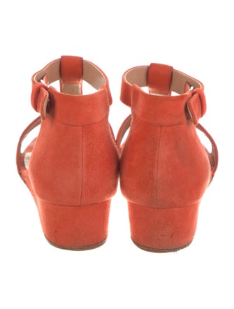 Celine Suede T-Strap Sandals