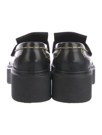 Celine Leather Whipstitch Trim Mules