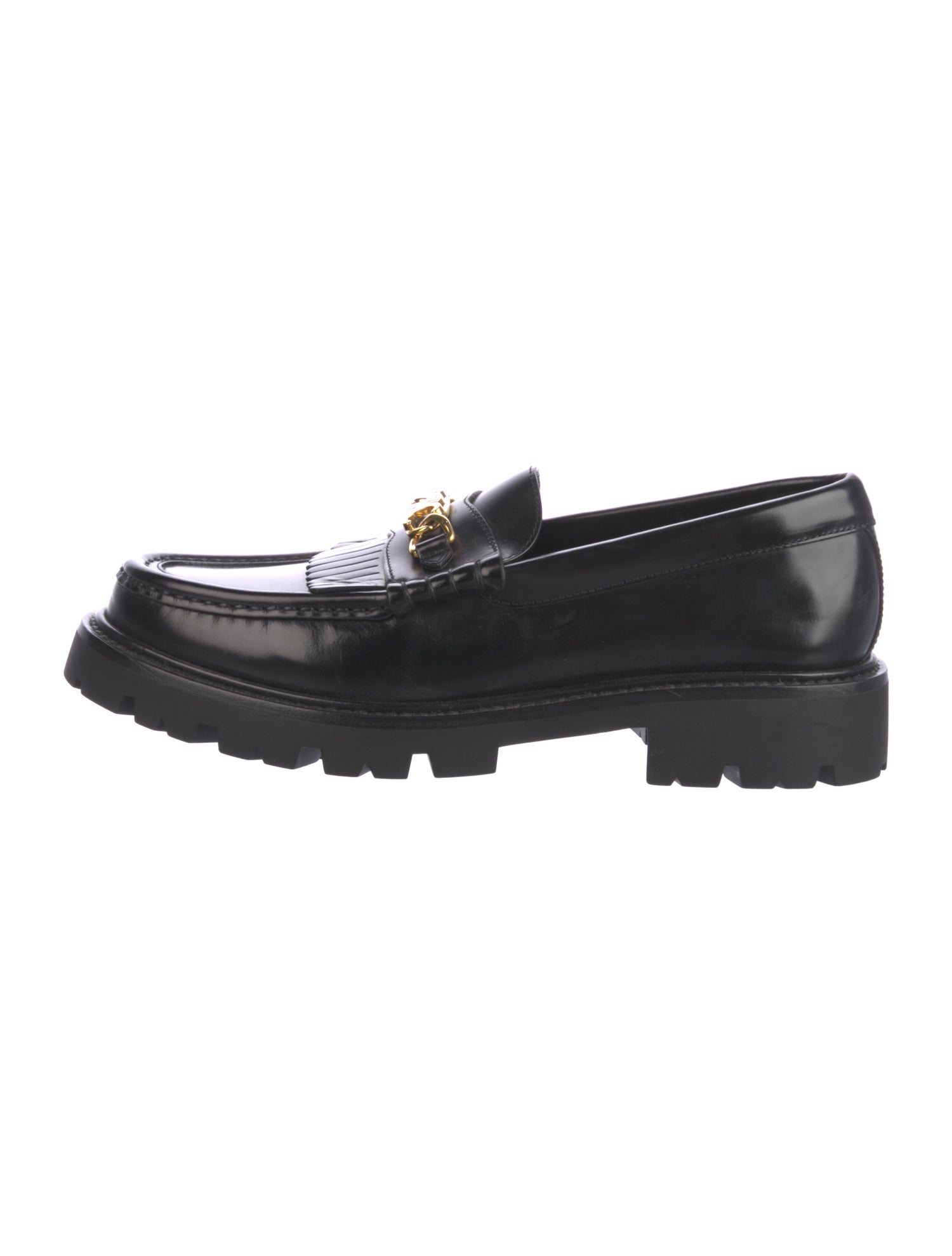 Celine Triomphe Leather Loafers
