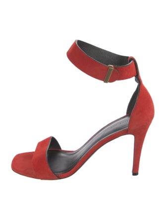 Celine Suede Printed Sandals