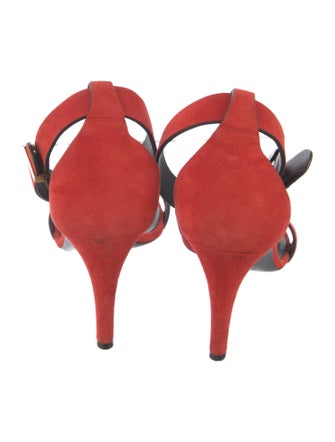 Celine Suede Printed Sandals