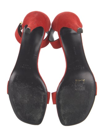 Celine Suede Printed Sandals