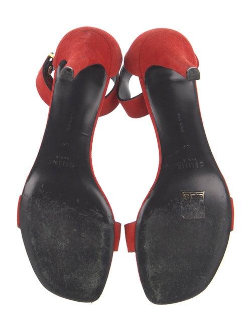 Celine Suede Printed Sandals