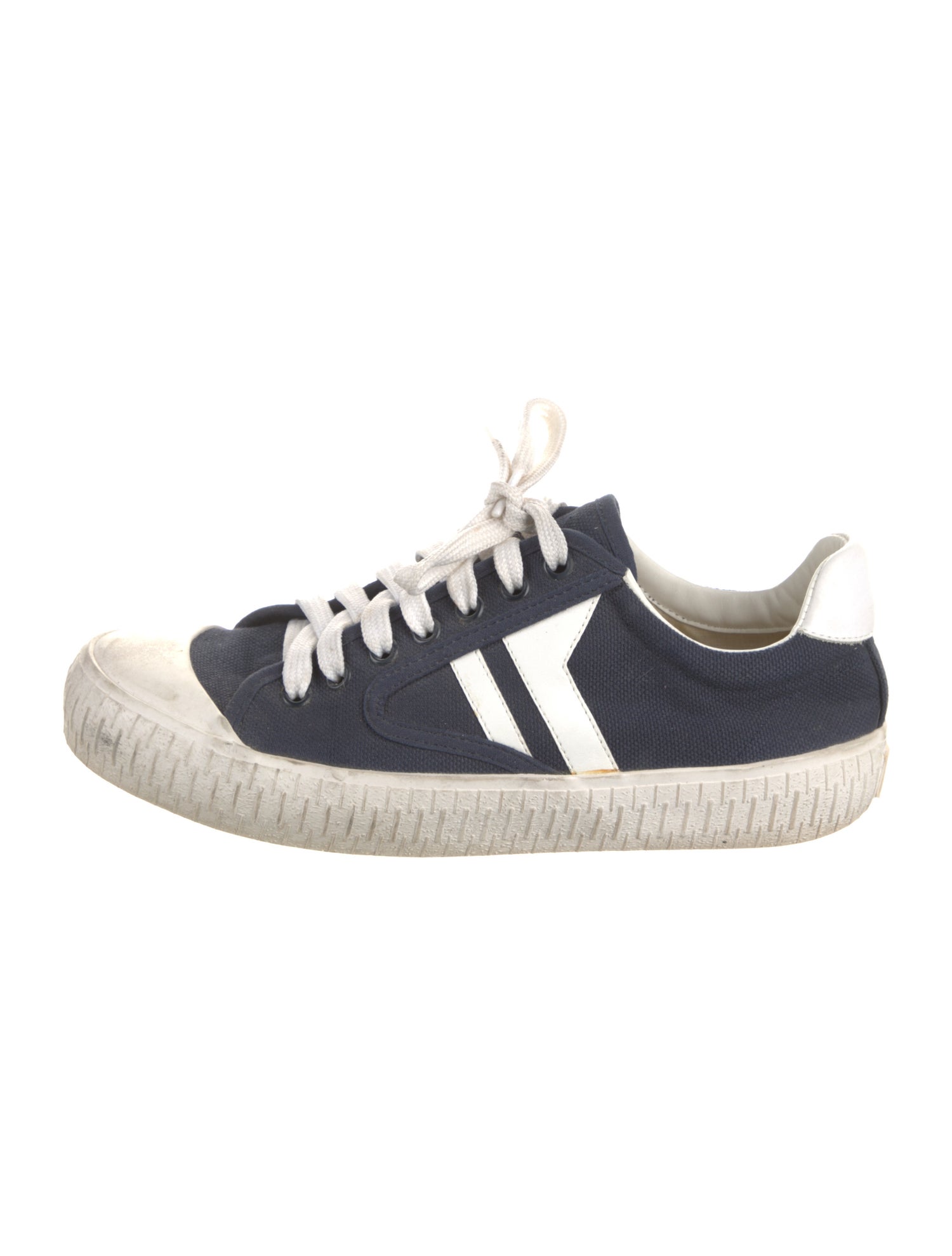 Celine Canvas Leather Trim Embellishment Sneakers