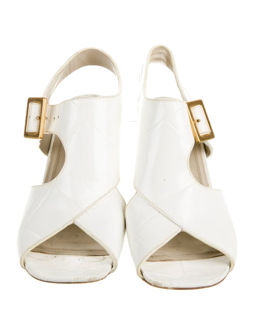 Celine Leather T-Strap Pumps