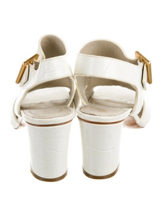 Celine Leather T-Strap Pumps