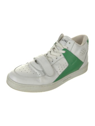 Celine Leather Colorblock Pattern Sneakers