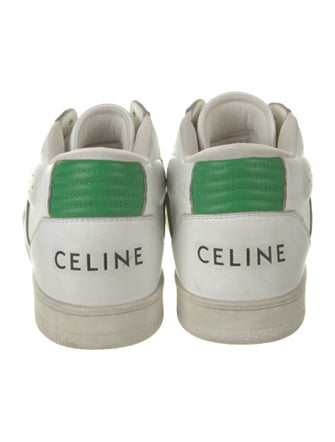 Celine Leather Colorblock Pattern Sneakers
