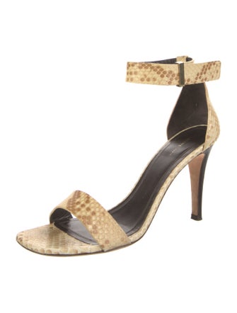 Celine Python Animal Print Sandals