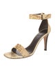 Celine Python Animal Print Sandals