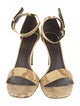 Celine Python Animal Print Sandals
