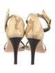 Celine Python Animal Print Sandals