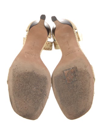 Celine Python Animal Print Sandals