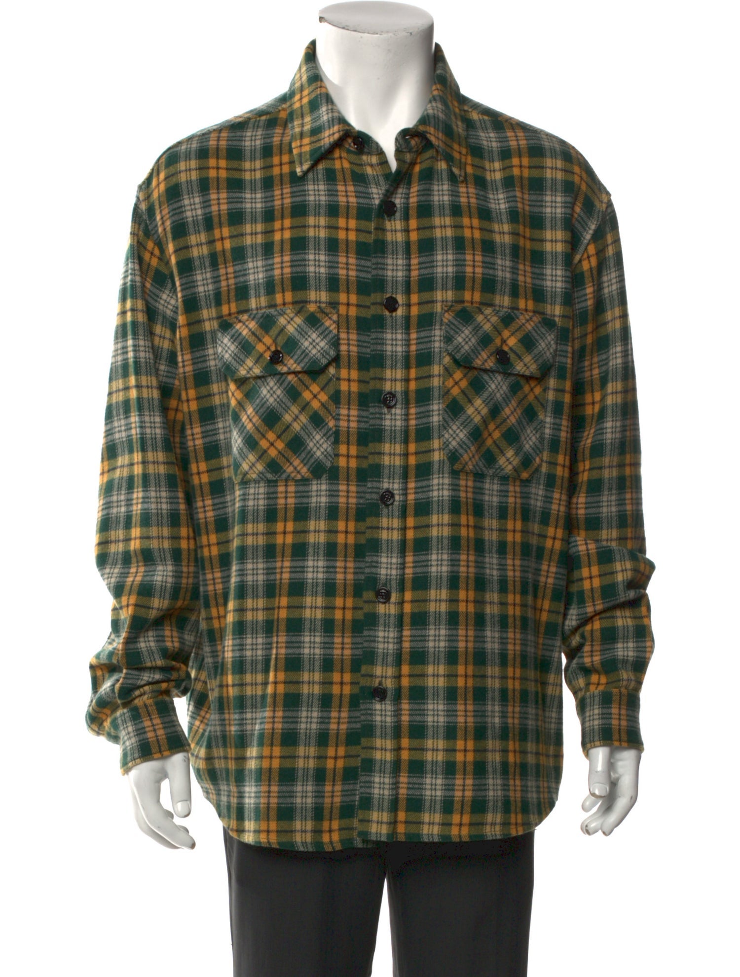Celine Plaid Print Long Sleeve Western Shirt