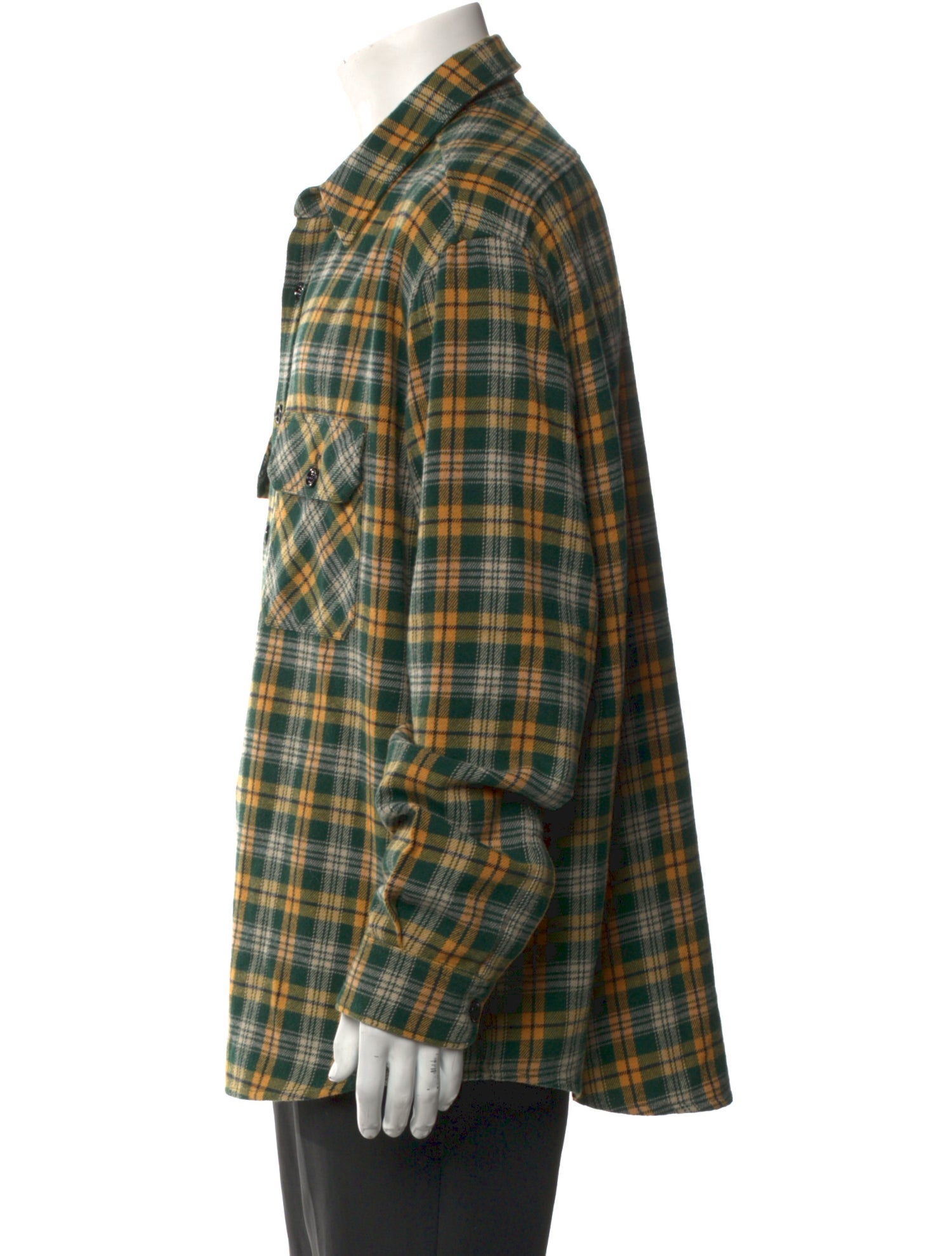 Celine Plaid Print Long Sleeve Western Shirt