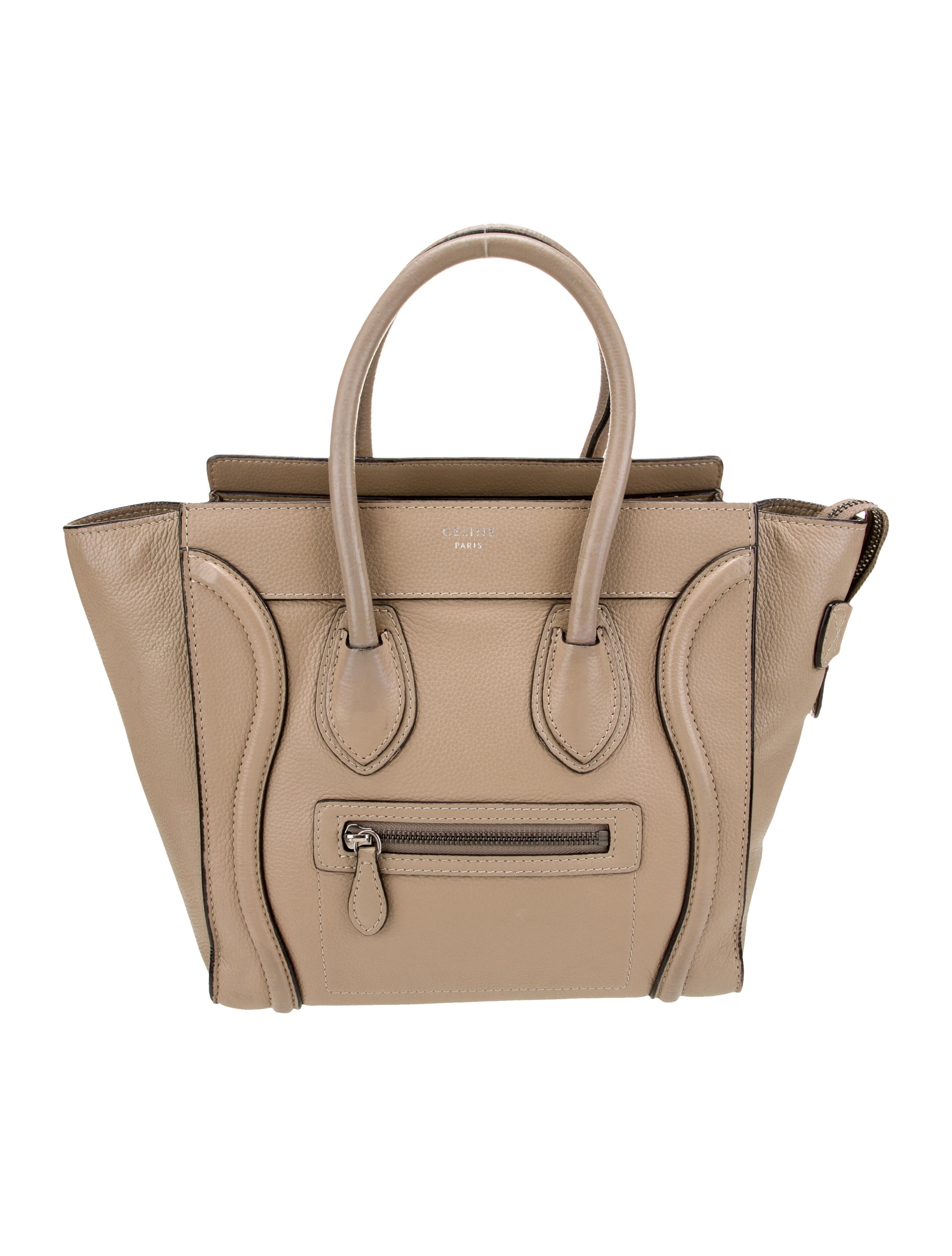 Celine Leather Luggage Micro