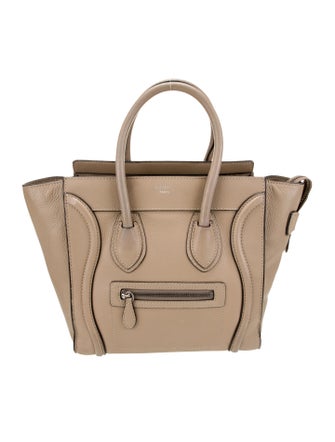 Celine Leather Luggage Micro