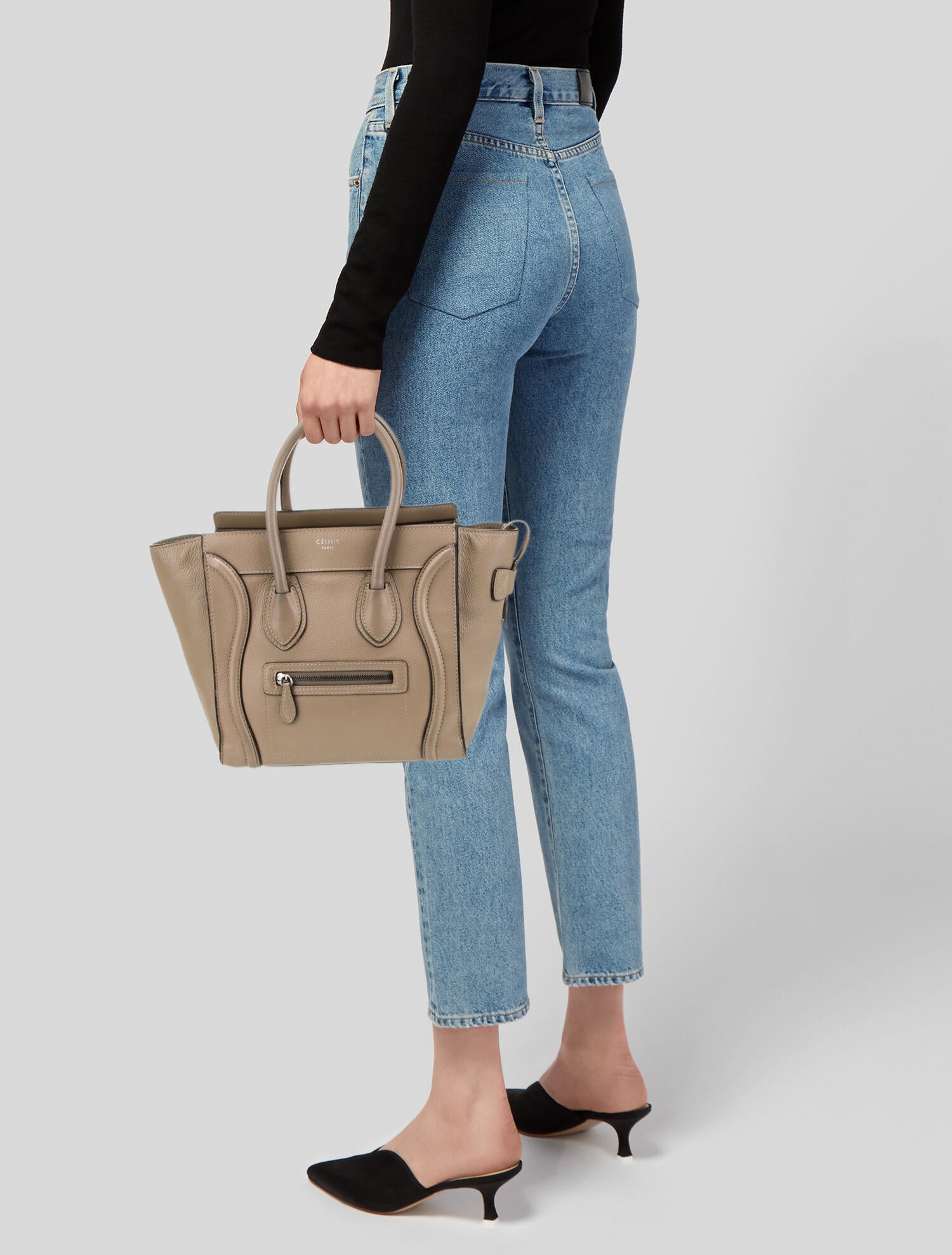 Celine Leather Luggage Micro