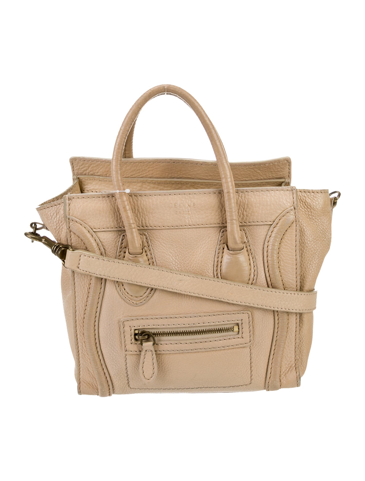 Celine Leather Luggage Nano