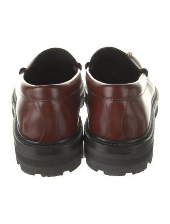 Celine Leather Tassel Accents Loafers