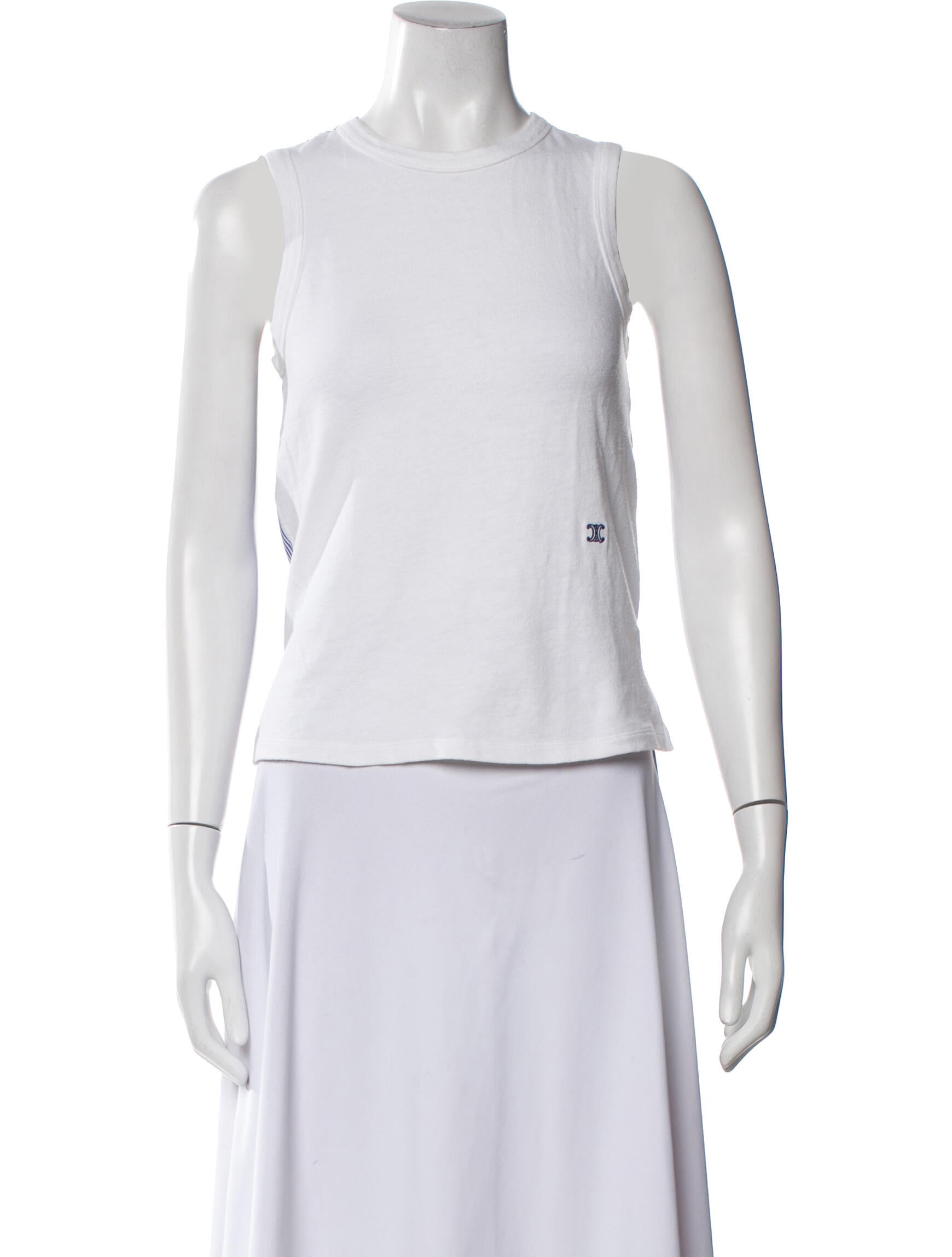 Celine Crew Neck Sleeveless Top