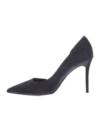 Celine Suede D'Orsay Pumps